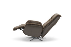Tofta reclinerfåtölj fårskinn beige