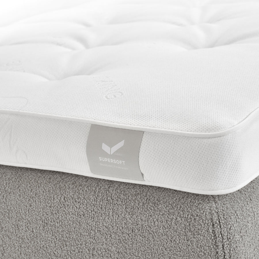 Supersoft bäddmadrass vit