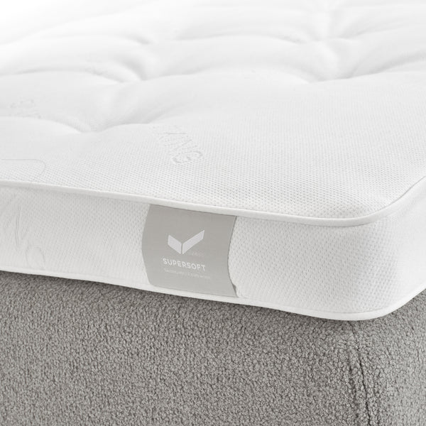 Supersoft bäddmadrass vit