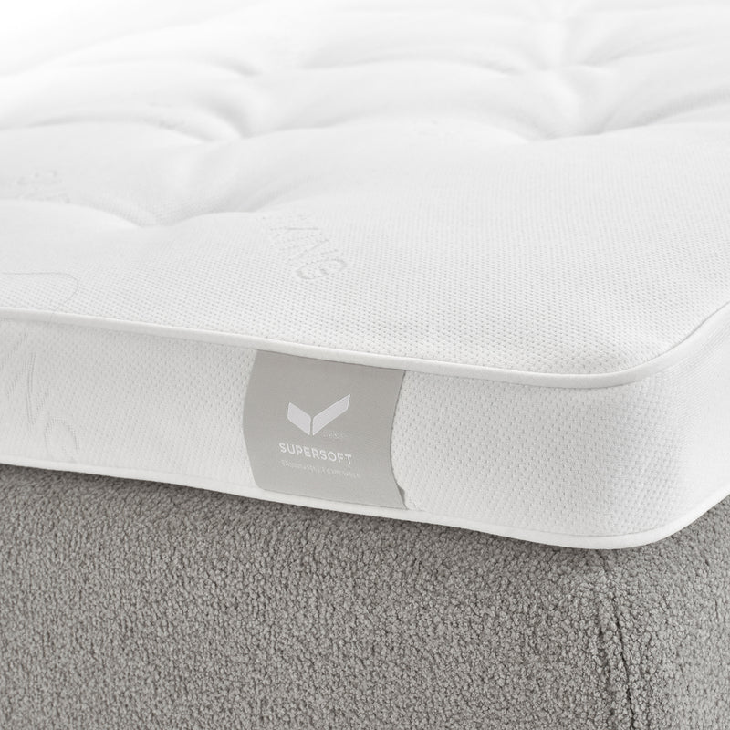 Supersoft bäddmadrass vit