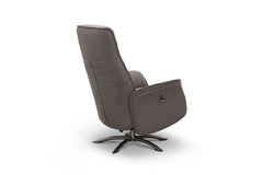 Visby reclinerfåtölj flip-up tyg beige