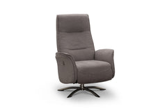 Visby reclinerfåtölj flip-up tyg beige