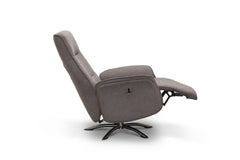 Visby reclinerfåtölj flip-up tyg beige