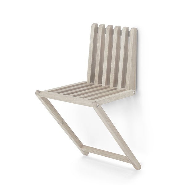 Zitti fällbar väggpall vitoljad ek