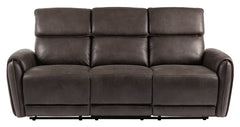 Alice reclinersoffa 3-sits med el tyg brun
