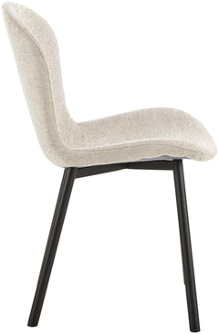 Esra stol beige/svart 2-pack
