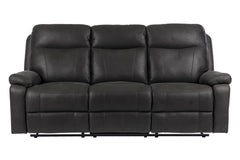 Bengt reclinersoffa 3-sits med el tyg svart