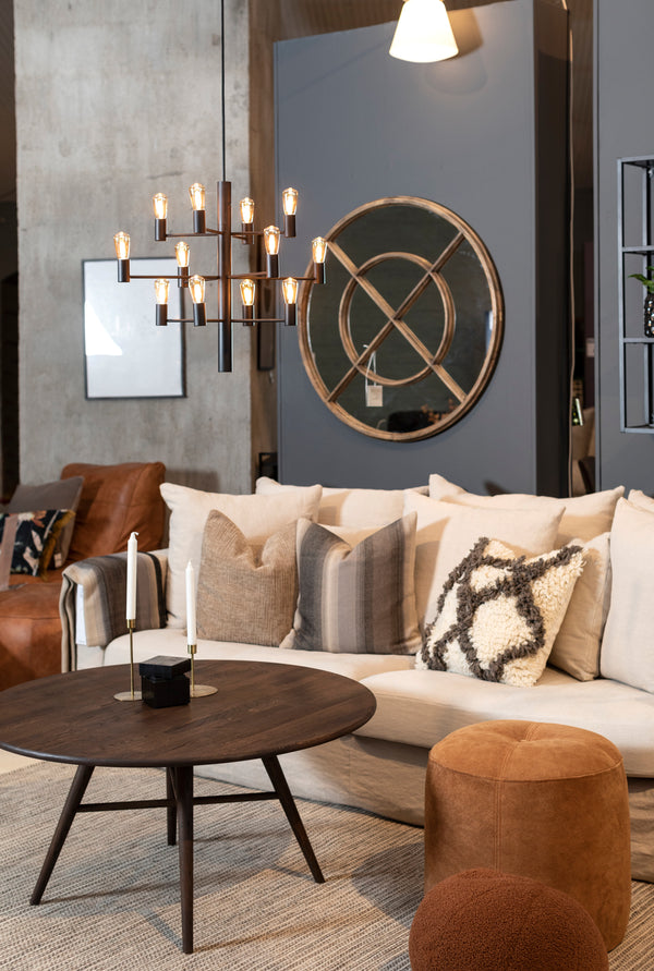 Löderup soffbord Ø100 cm rökoljad ek