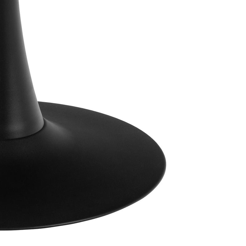 Malta matbord beige keramik/svart 90 cm