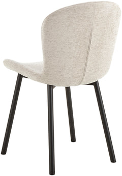 Esra stol beige/svart 2-pack