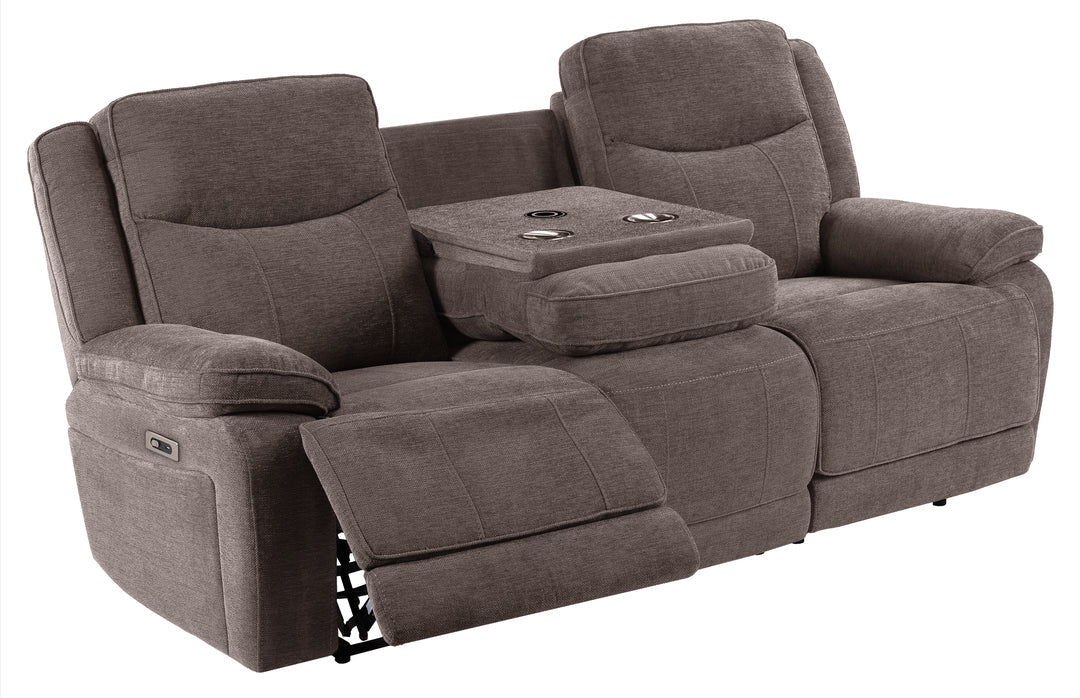 Freddy reclinersoffa 3-sits med el tyg grå