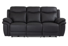 Manne reclinersoffa 3-sits med el tyg svart