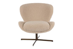 Molli fåtölj med snurr tyg beige