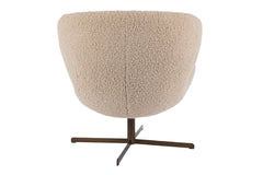 Molli fåtölj med snurr tyg beige
