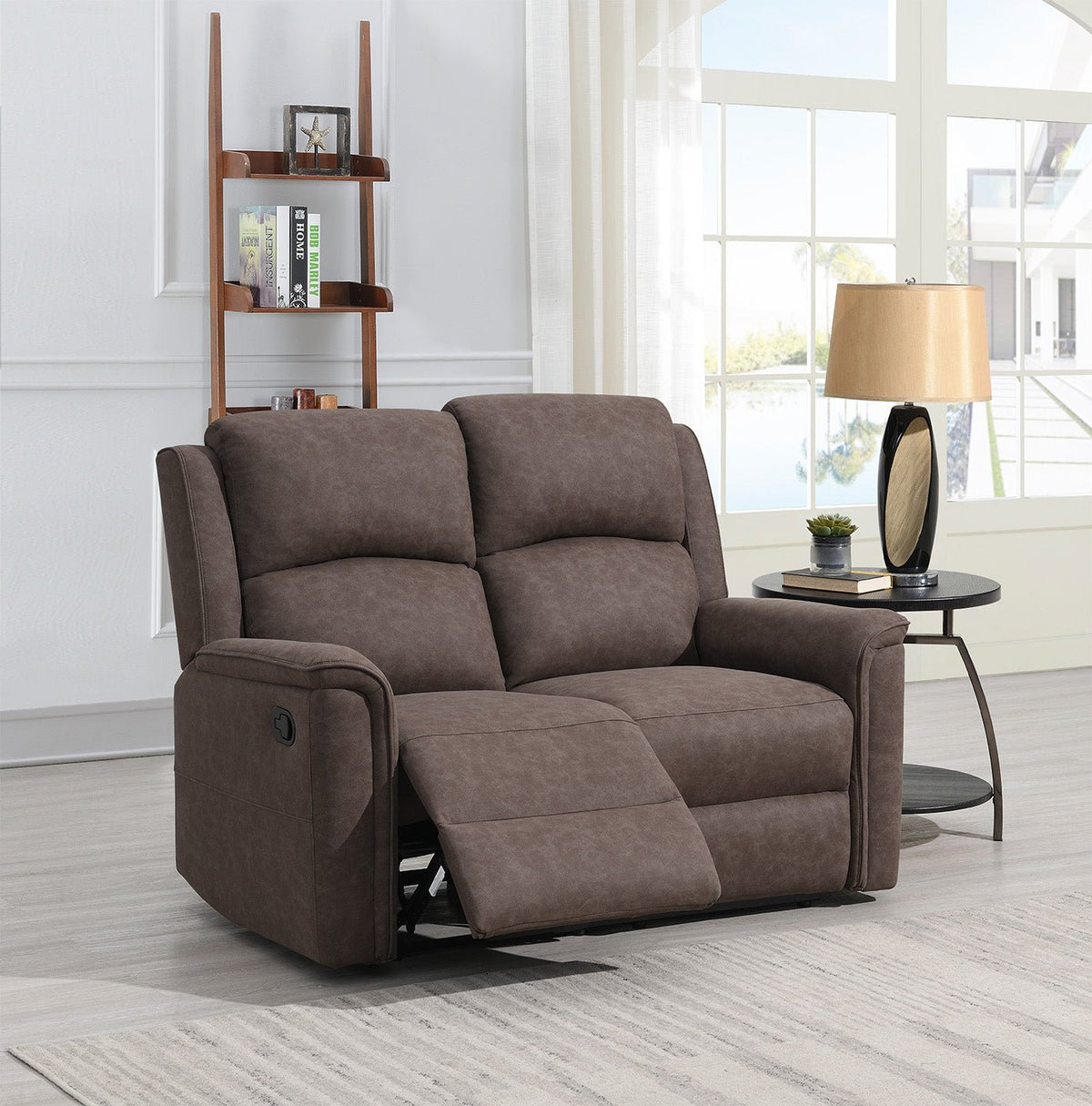 Staffan reclinersoffa 2-sits tyg brun