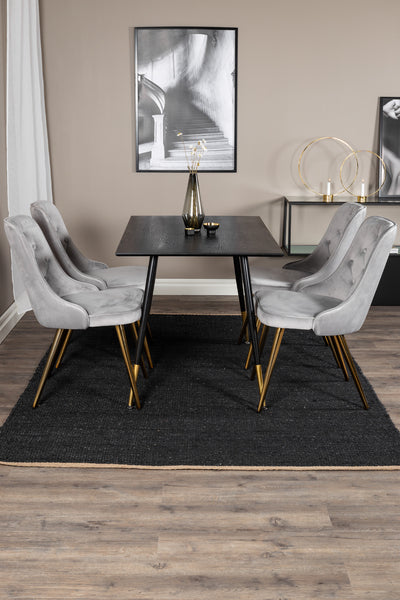 Matbordet Dipp och stolarna Velvet Deluxe