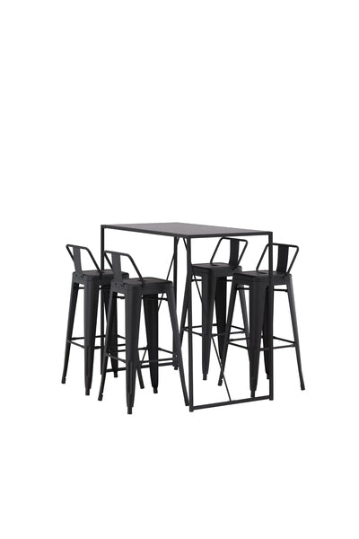Matbordet Brea och stolarna Tempe Flat