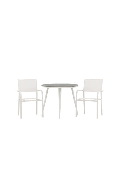 Matbordet Break och stolarna Santorini
