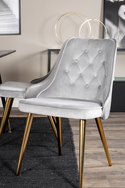 Matbordet Dipp och stolarna Velvet Deluxe