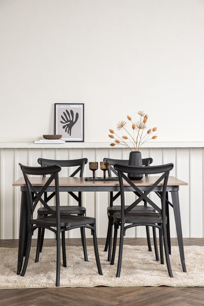 Matbordet Tempe och stolarna Crosett
