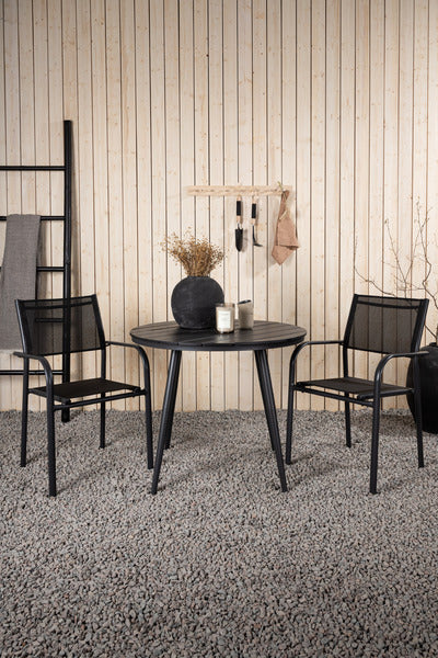 Matbordet Break och stolarna Santorini