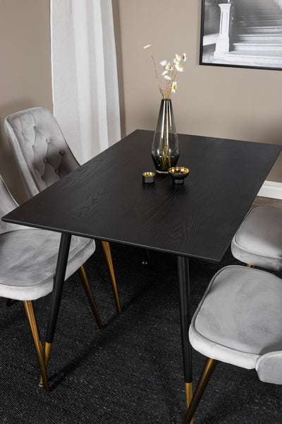 Matbordet Dipp och stolarna Velvet Deluxe