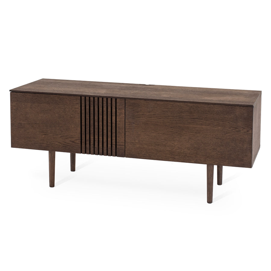 Joel mediabänk 120 cm rökoljad ek