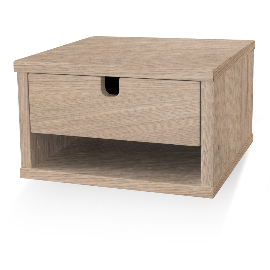 Klinte sängbord vägghängt ek