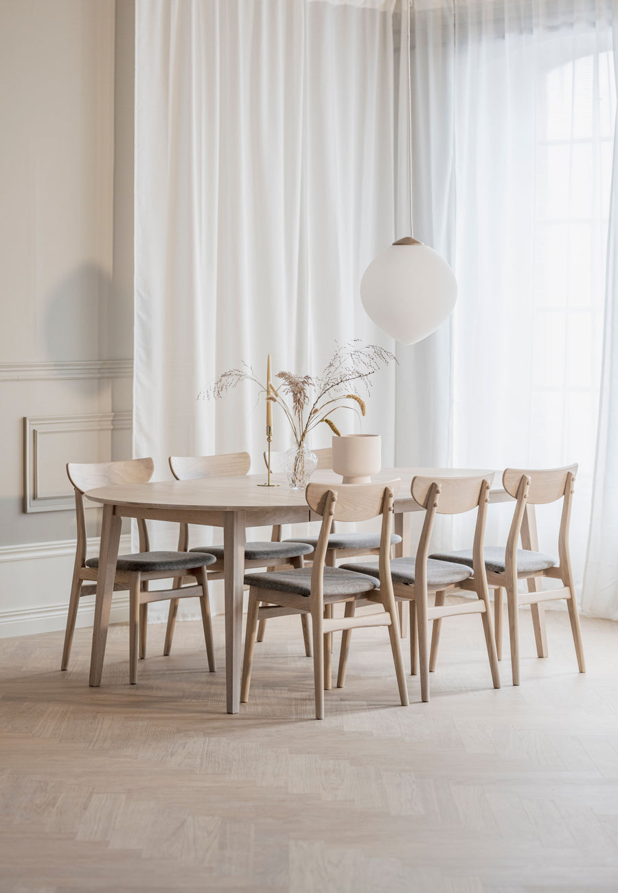 Filippa iläggsskiva 45 vitpigment ek