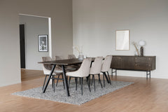 Clearbrook sideboard 160 brun ek/svart metall