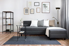 Nice golvuplight svart