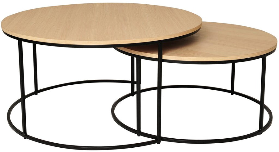 Muran satsbord vitpigmenterad ek/svart