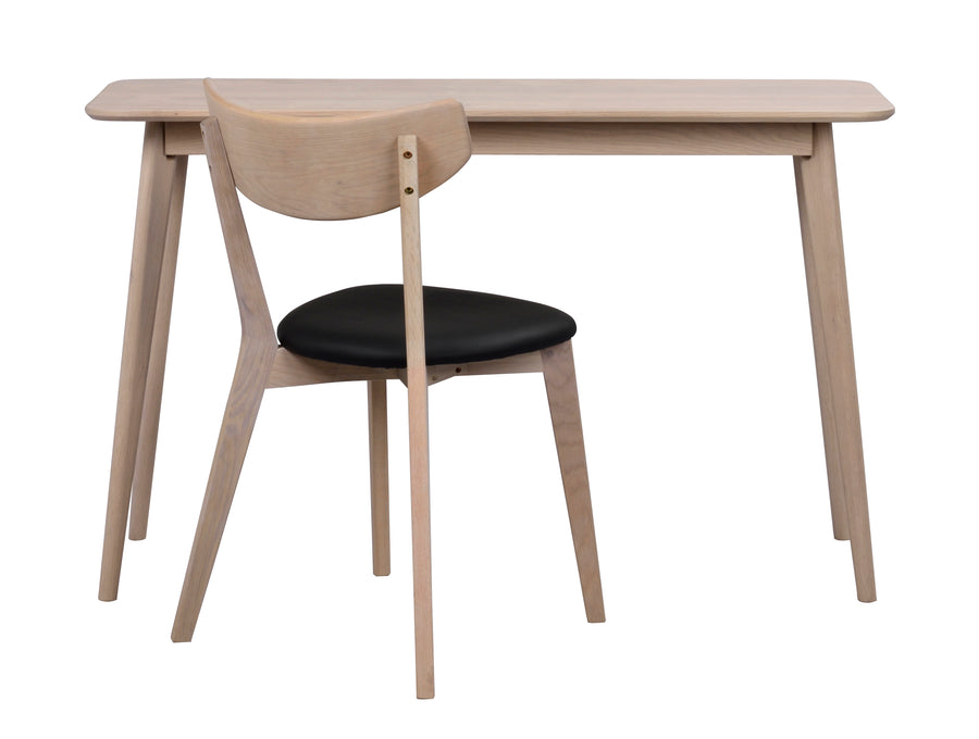 Yumi avlastn.bord/skrivbord vitpigmenterad ek