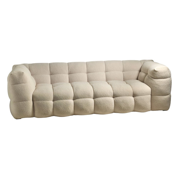 Kendall 3-sits soffa vit teddy