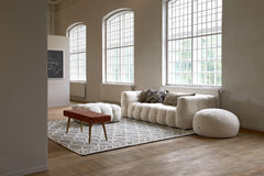 Kendall 3-sits soffa vit teddy