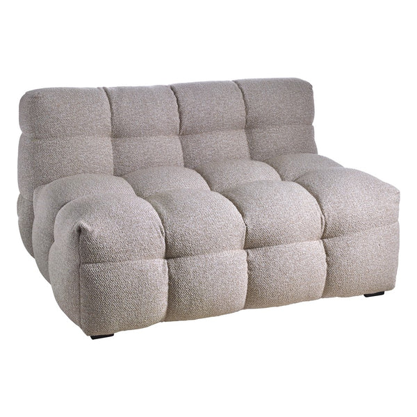 Kendall fåtölj 1,5-sits beige bouclé