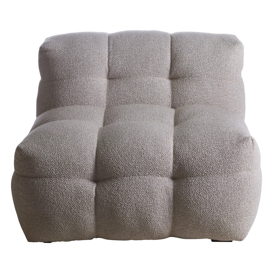 Kendall fåtölj 1-sits beige bouclé