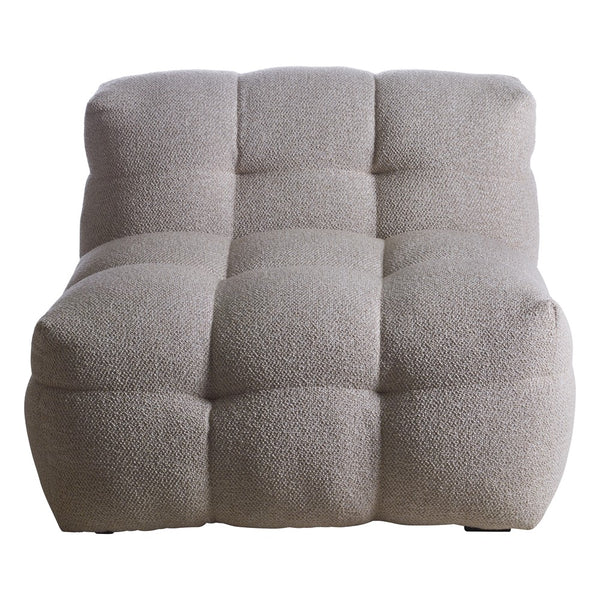 Kendall fåtölj 1-sits beige bouclé