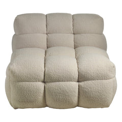 Kendall fåtölj 1-sits vit teddy