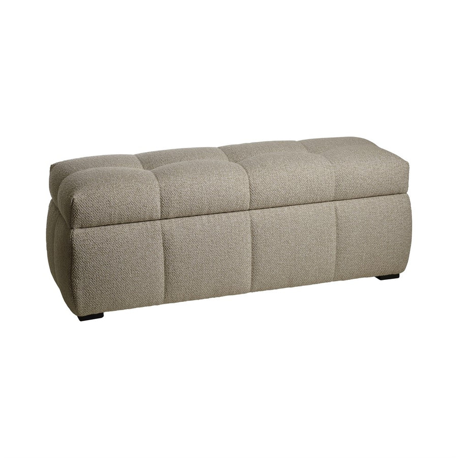 Kendall förvaringspall beige bouclé