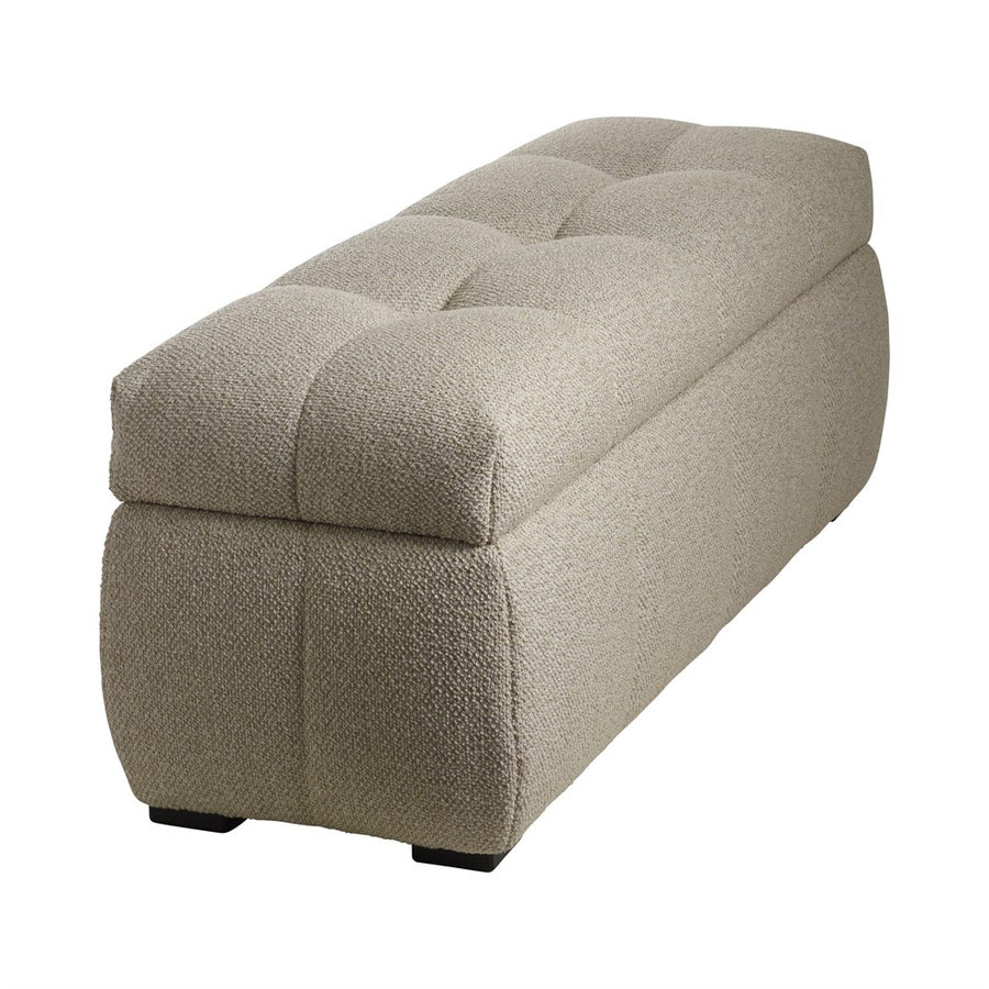 Kendall förvaringspall beige bouclé