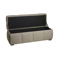 Kendall förvaringspall beige bouclé