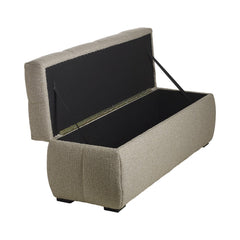 Kendall förvaringspall beige bouclé