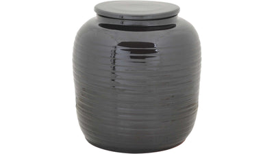 Ara keramikkruka med lock svart