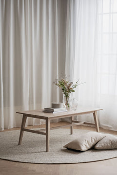 Filippa soffbord 130x70 vitpigmenterad ek