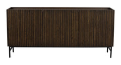 Halifax sideboard 160 brun ek/svart metall