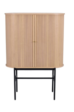 Haddington skåp 102 vitpigment ek/svart met