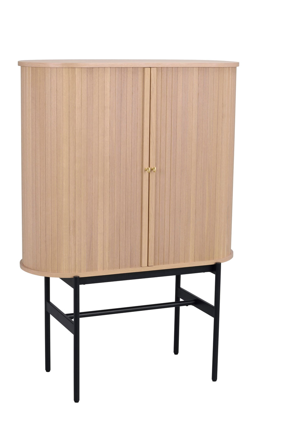 Haddington skåp 102 vitpigment ek/svart met