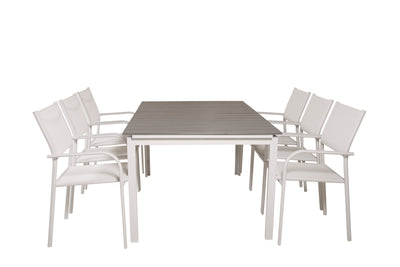 Matbordet Levels och stolarna Santorini