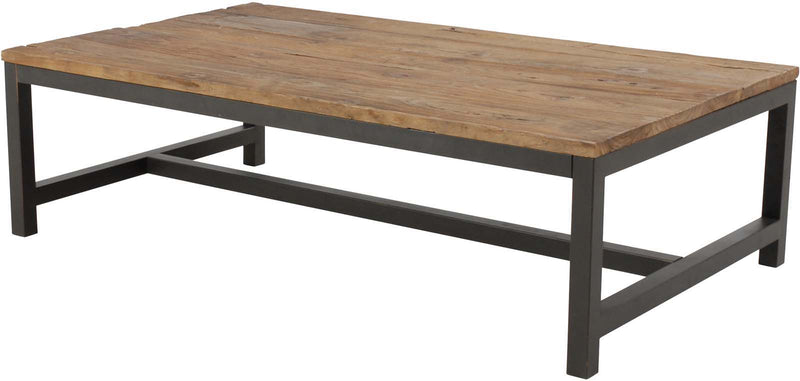 Vintage soffbord brun/svart 120x60 cm